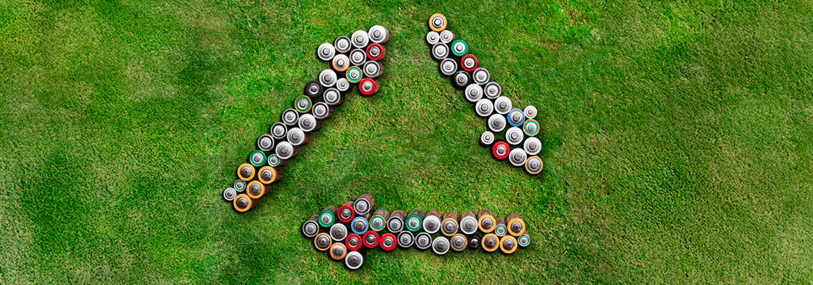 Grafische Dartellung einer Kreislaufwirtschaft für Barrerien