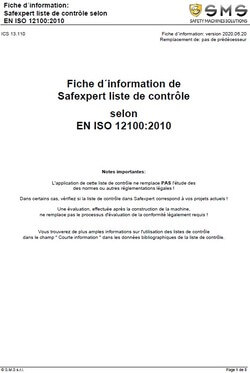 Liste de contrôle selon EN ISO 12100:2010 Annexes B