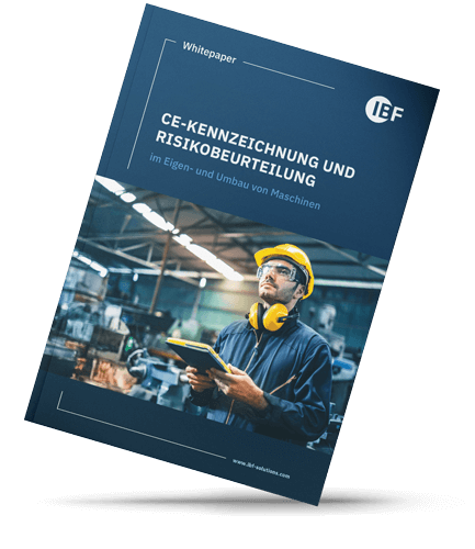 Bild des Titelbildes des Whitepapers - CE-Kennzeichnung und Risikobeurteilung im Eigen- und Umbau von Maschinen