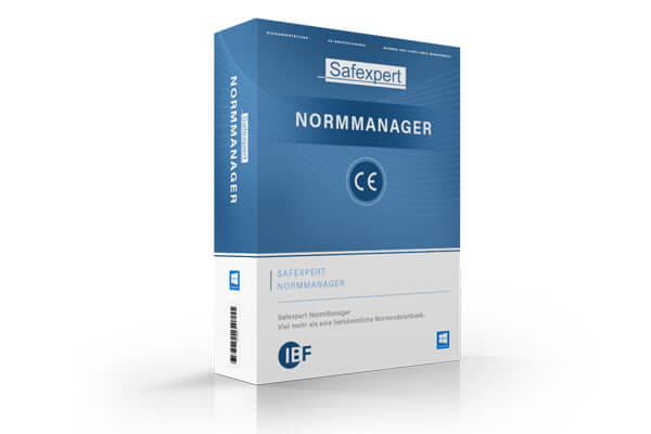 Grafische Darstellung des Safexpert NormManagers als Software-Produkt