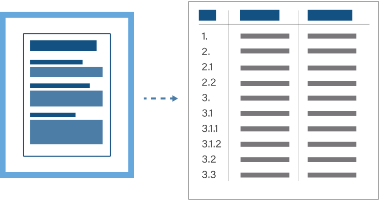 Infografik zu den Dokumentenstrukturen