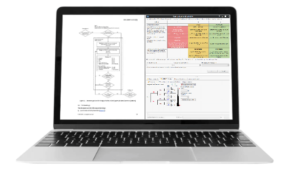 Screenhot from Safexpert illustrating tools using EN ISO 13849-1