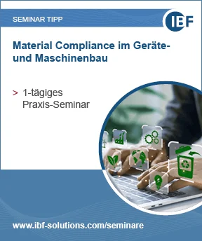 Titelbild des Seminars "Material Compliance im Geräte-und Maschinenbau"