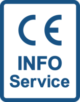 Icon mit Schriftzug CE InfoService