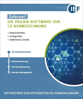 Flyer zu Safexpert - Die Praxis-Software zur CE-Kennzeichnung