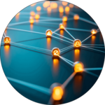 Illustration von Datenverbindungen in einem Netzwerk