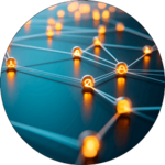 Illustration von Datenverbindungen in einem Netzwerk