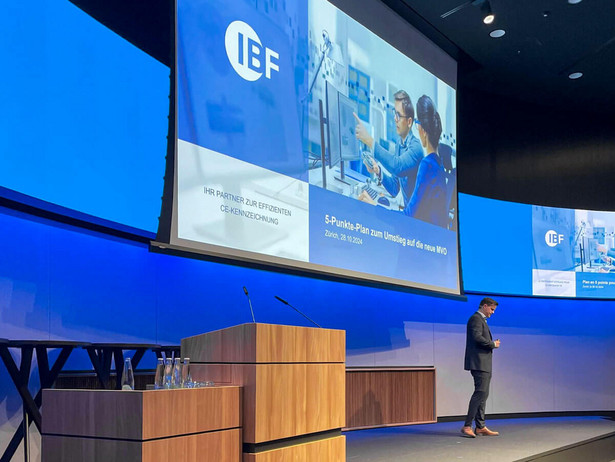 Aufnahme von Johannes Windeler-Frick auf der Konferenz zur Maschinenverordnung in Zürich