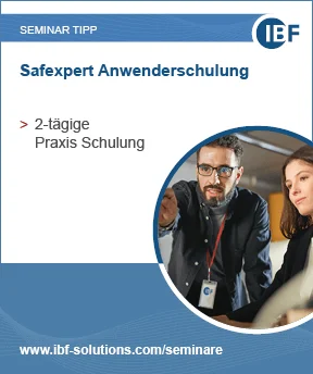 Hinweisbild Anzeige Safexpert Anwenderschulung