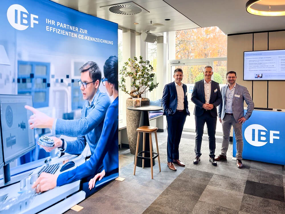 Das IBF Team - Christian Frick, Geschäftsführer von IBF Solutions, Wolfgang Reich & Christian Aumann