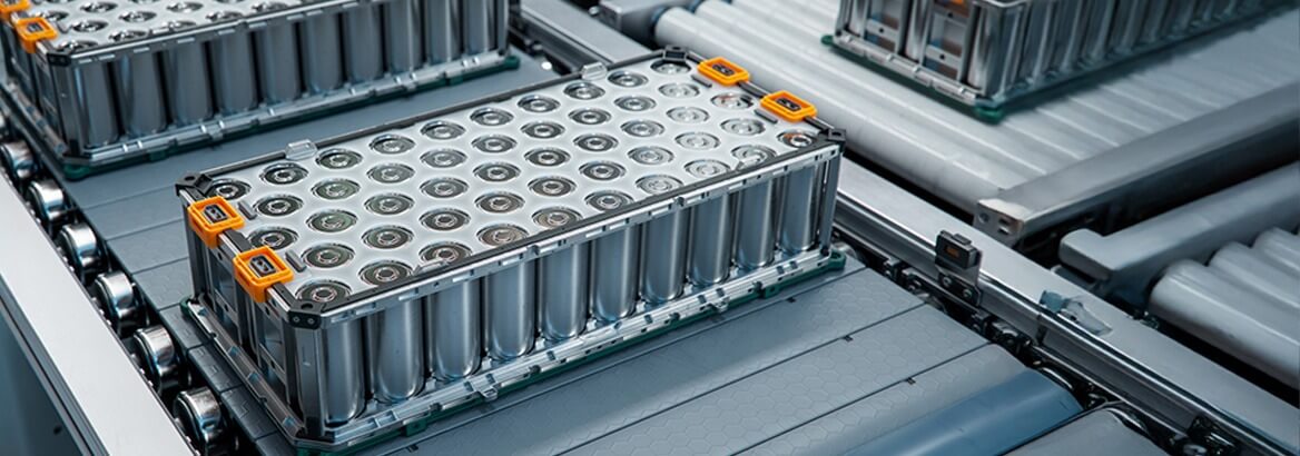 Aufnahme von Lithium-Ion-Batterien