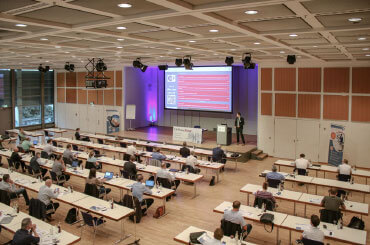 Aufnahme von Teilnehmern und Redner auf den CE-Praxistagen