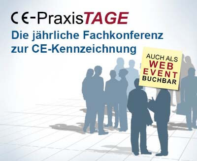 Werbeplakat der CE-Praxistage mit Hinweis zum WEB-Event