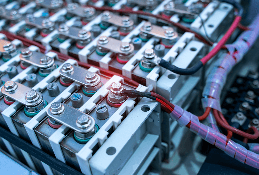 Aufnahme von Industriebatterien